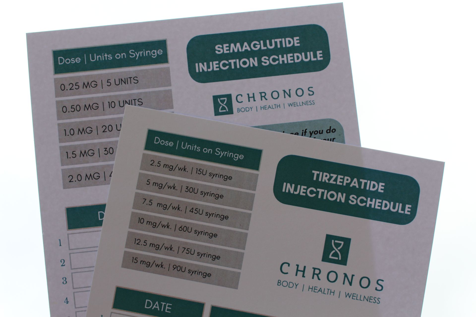 Weight loss injection dosing instructions | Metairie and New Orleans | Chronos BHW