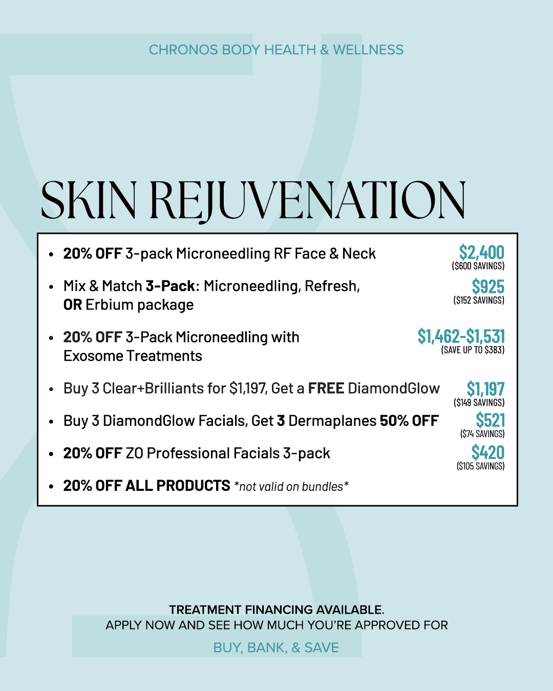 Skin rejuvenation treatment specials | Aesthetic event in Metairie