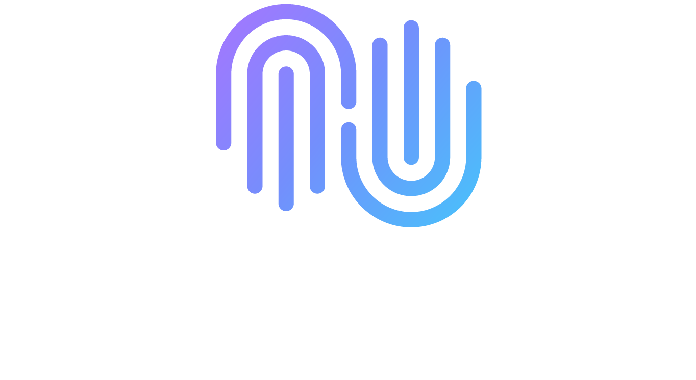 Ai Help Agency blue and purple logo on a white background.