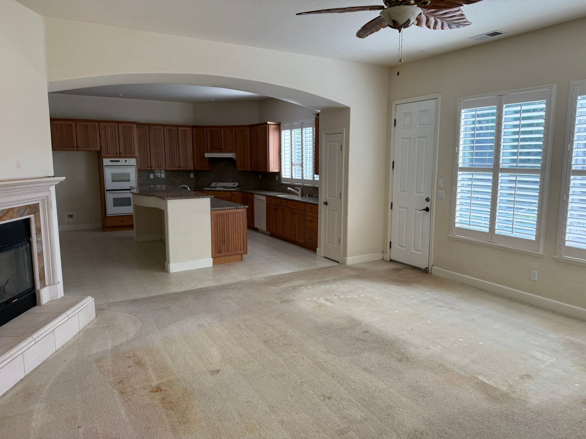 Fully cleared home after estate cleanout in Roseville CA