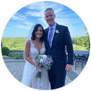 Ashley and Christopher, 5-star review for Weddings by David