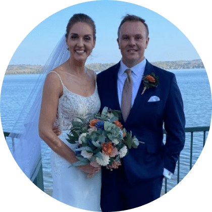 Natalie and Jonathan, 5-star review for Weddings by David