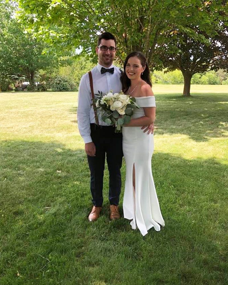 Weddings by David newly wed