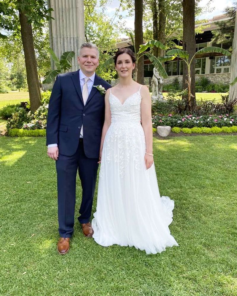 Weddings by David newly wed