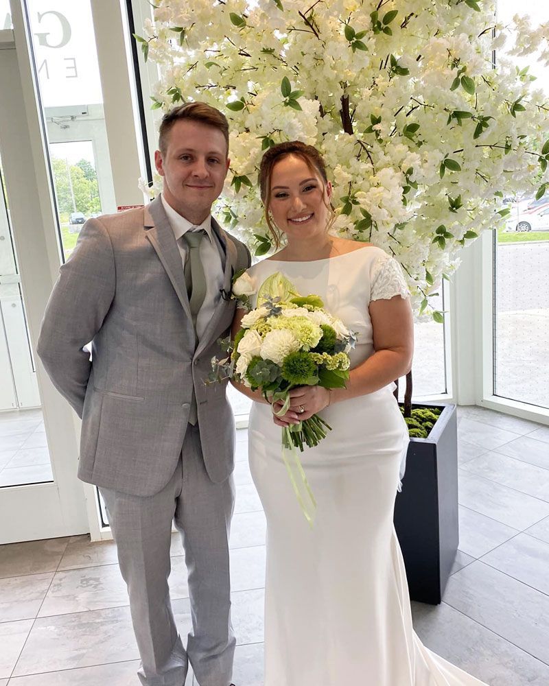 Weddings by David newly wed