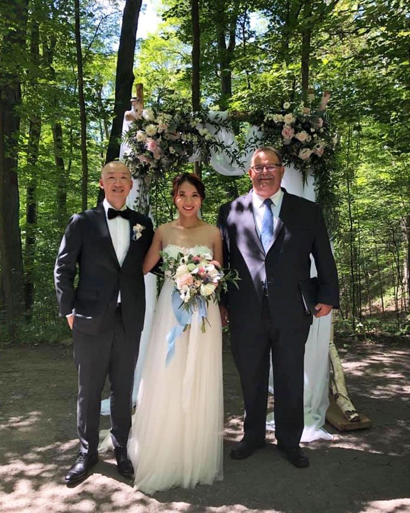 Weddings by David newly wed