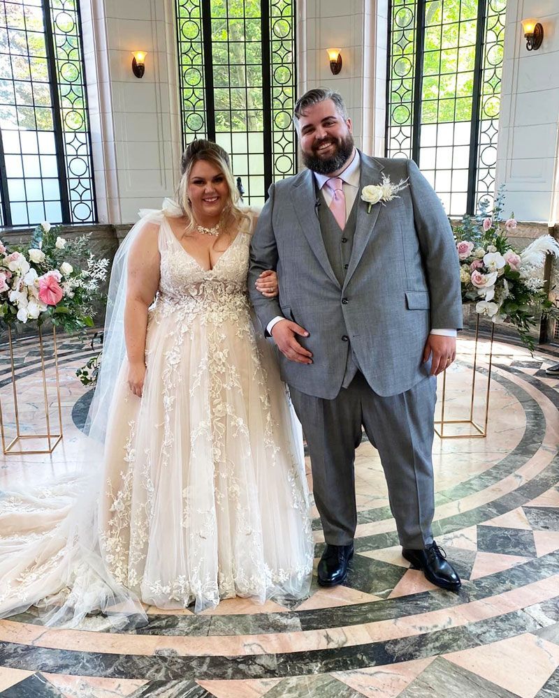 Weddings by David newly wed