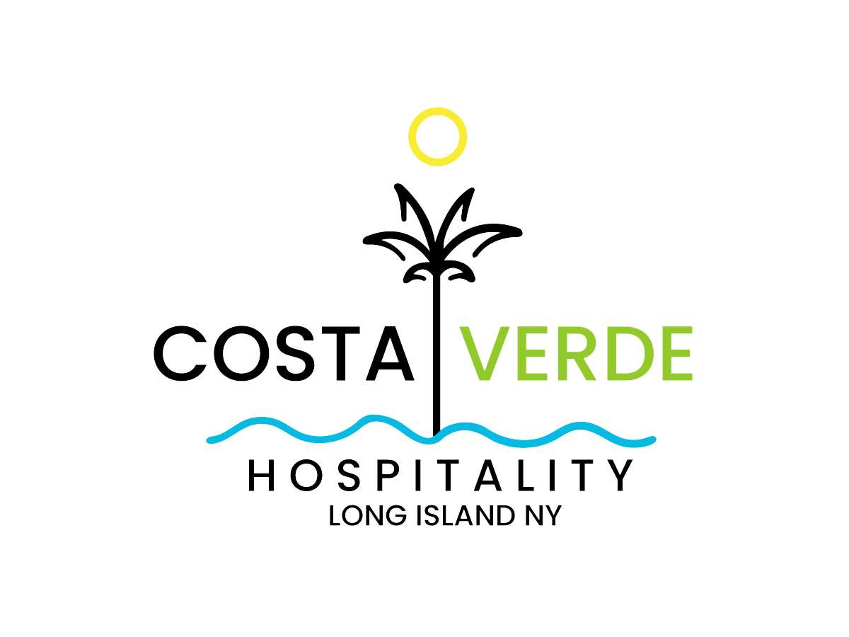A logo for costa verde hospitality long island ny