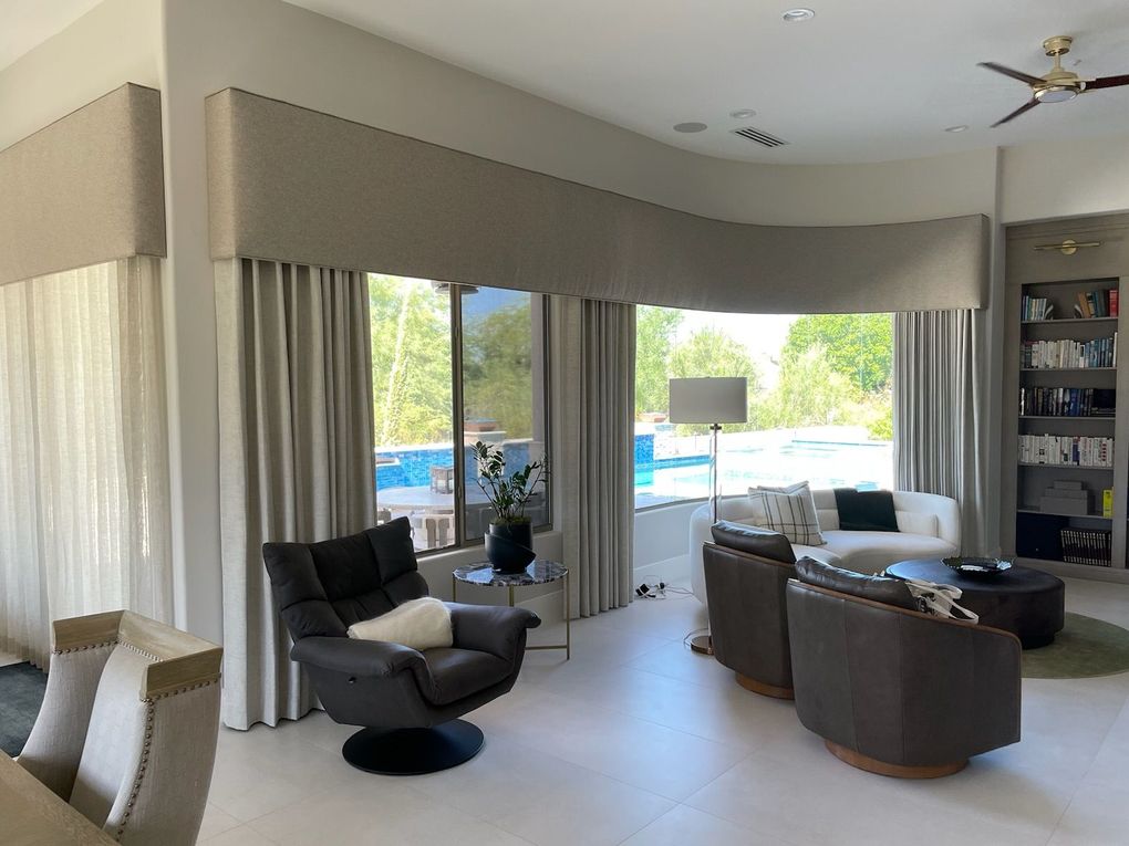 Curved Cornice Curtains