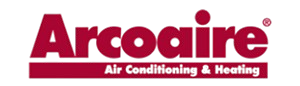 Arcoaire air conditioning and heating logo on a white background