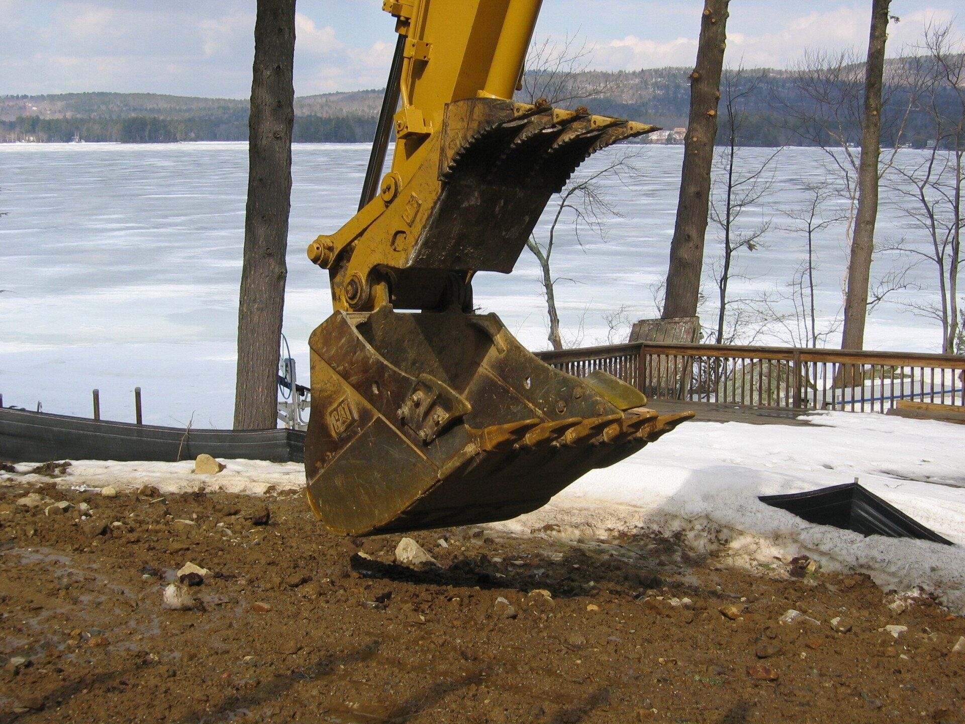 Excavator on Site — Northwood, NH — Tasker MD Construction