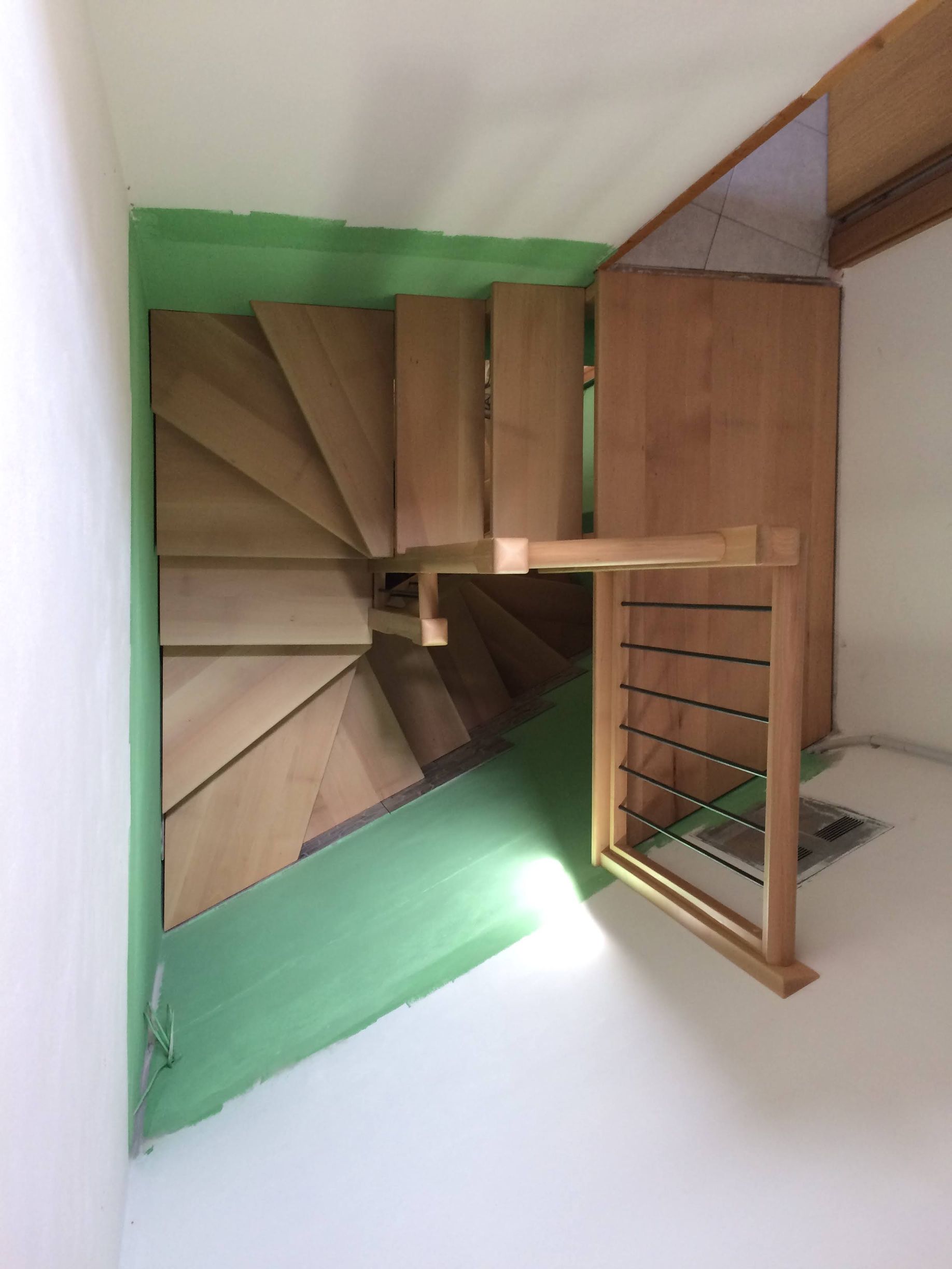 immagine scale a chiocciola in legno