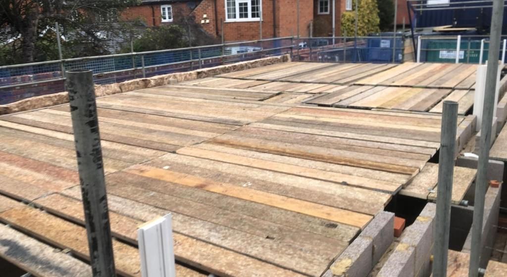 second floor extension scaffold access hampshire