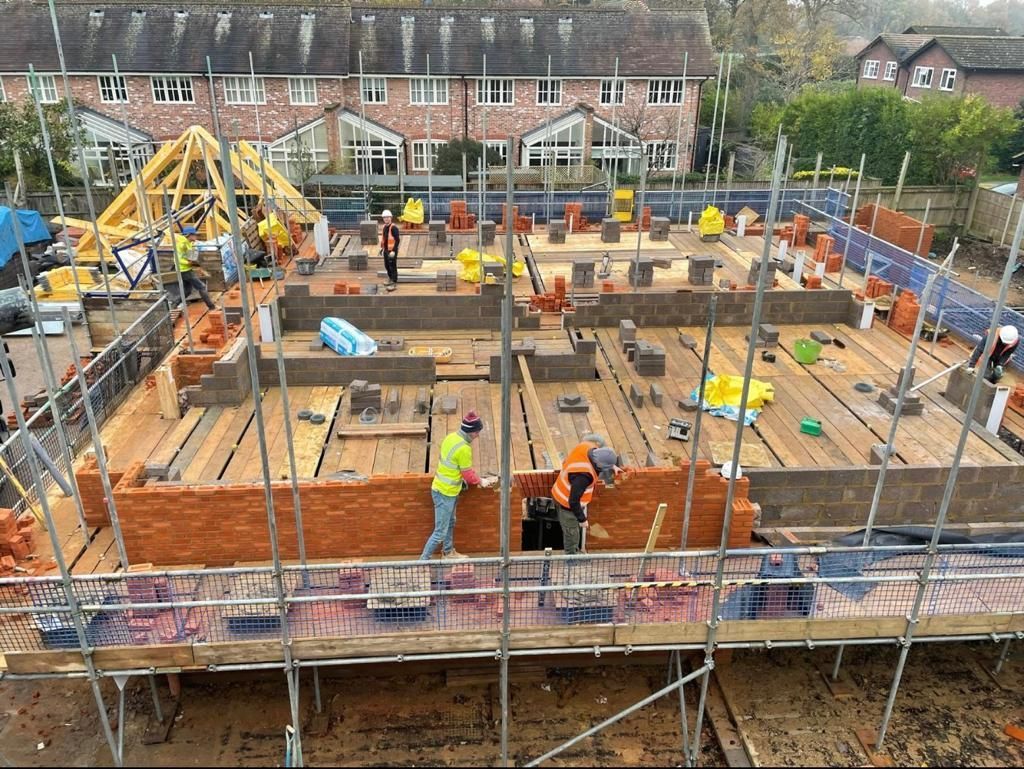 new build scaffolding extension structure