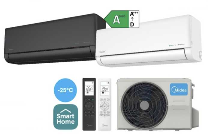 Midea sieniniai SPLIT tipo šilumos siurbliai oras-oras EZ