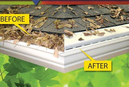 Gutter Covers - Before and After Gutter in Edwardsville, IL
