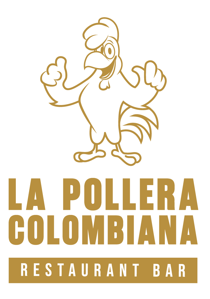 A logo for la pollera colombiana colombian restaurant