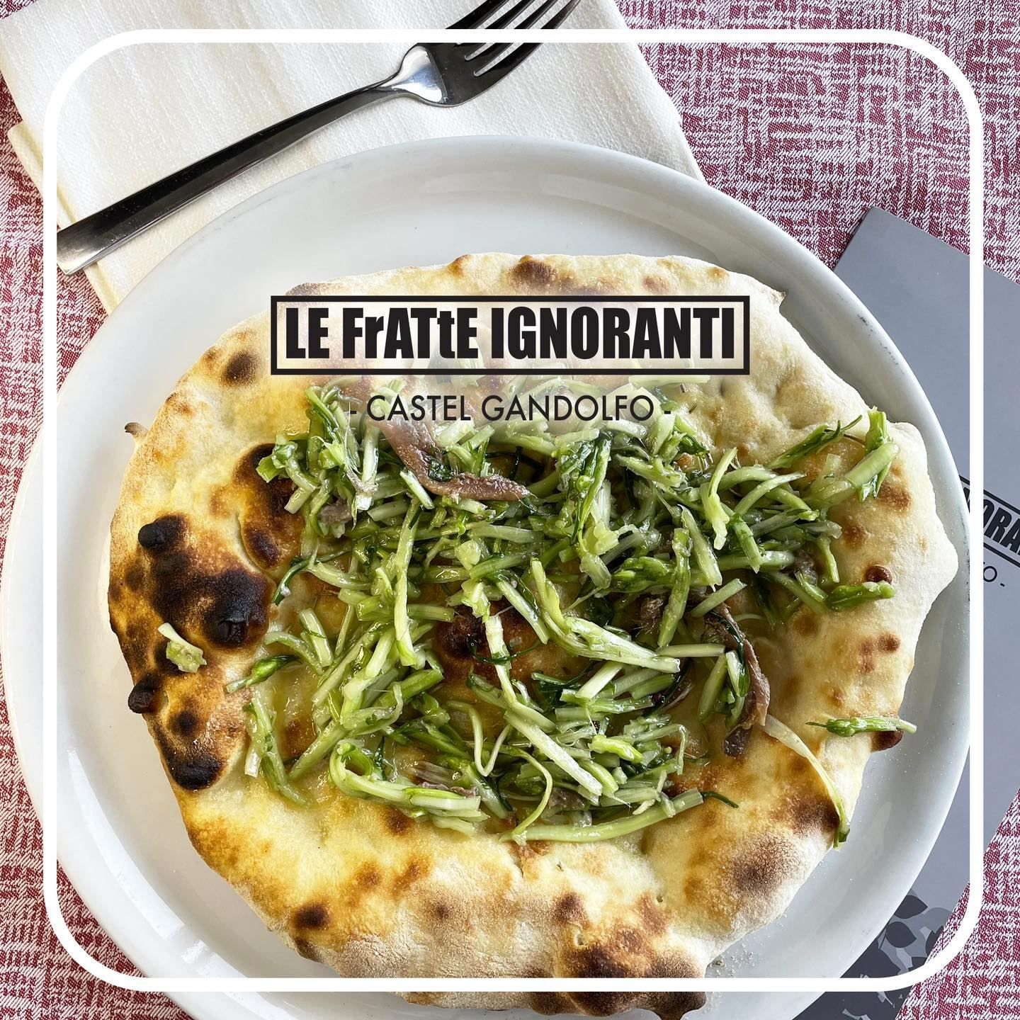 focaccia con puntarelle