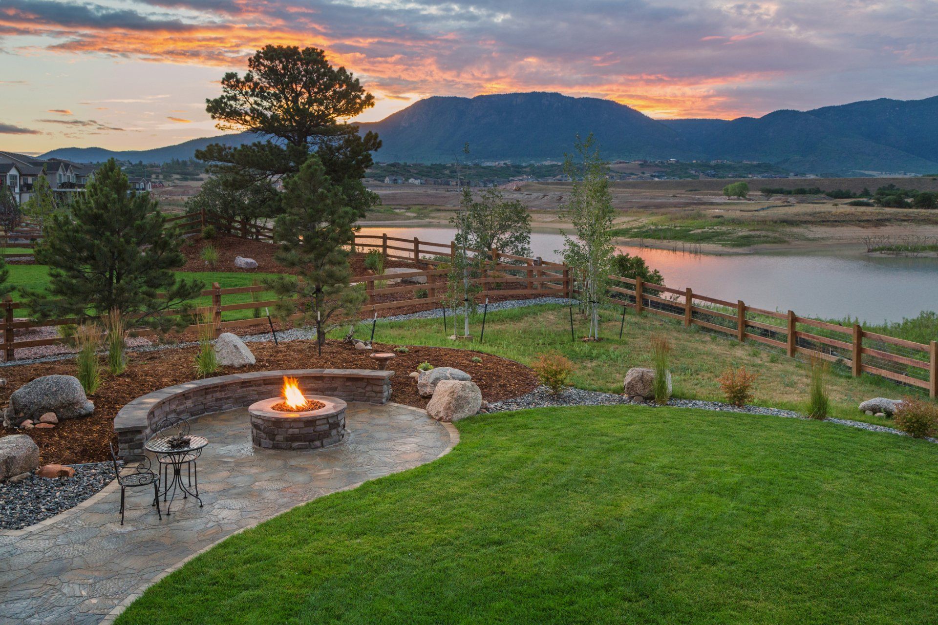 Landscapes — Backyard Fire Pit in Gaithersburg, MD