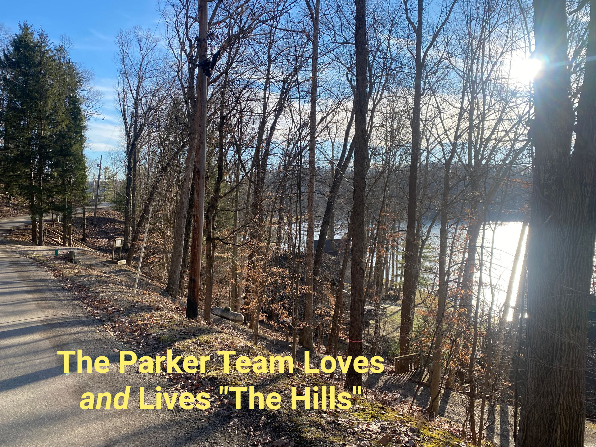 Along Natchez Ln Hide-A-Way Hills, above Lake of the 4 Seasons..The Parker Team, local residents