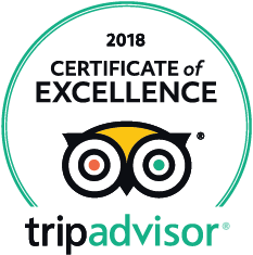 2018 trip advisor certificate for Bosphorous Turkish restaurant