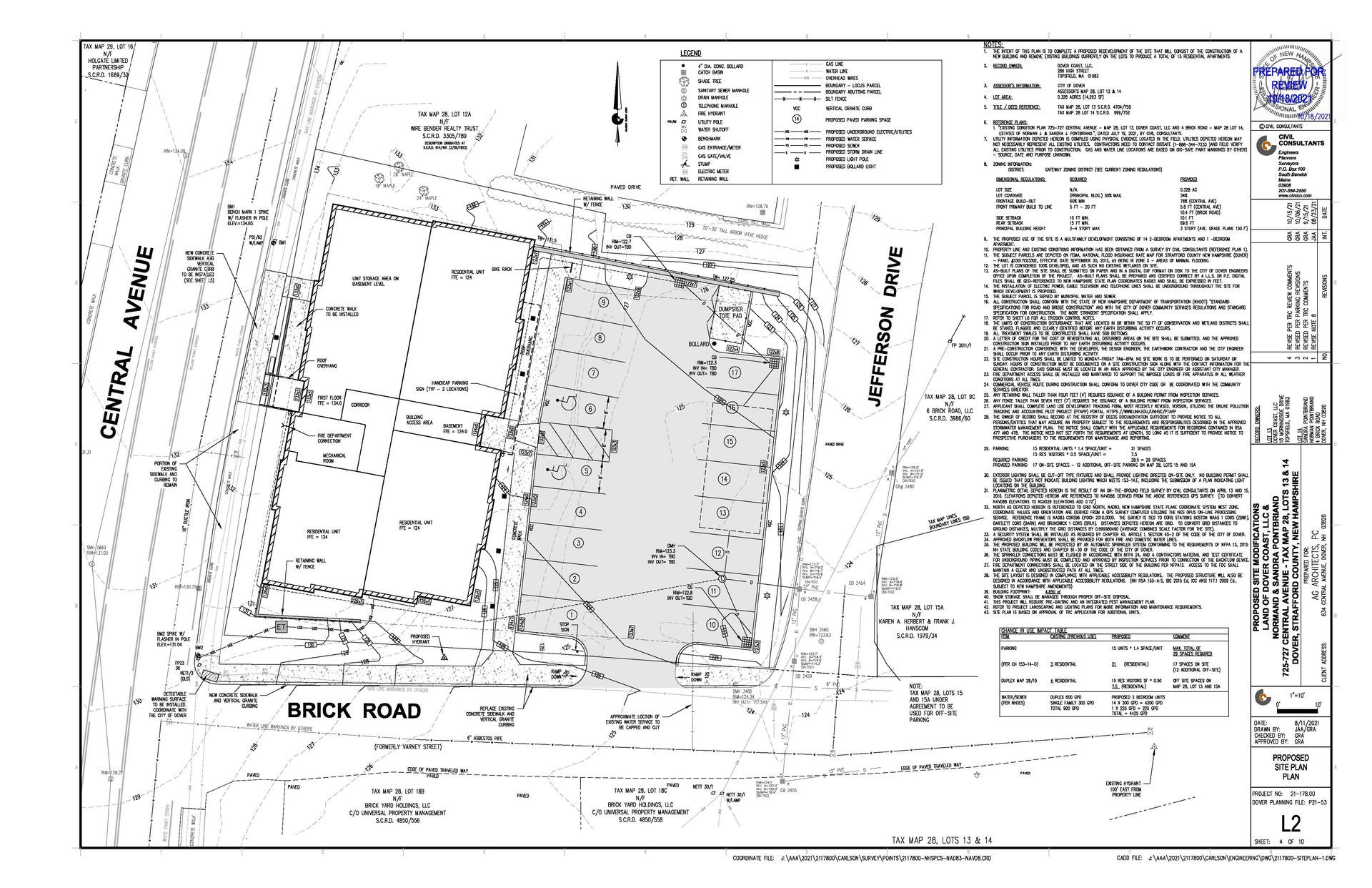 A black and white map of a lot with a lot of information on it.