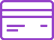 A purple and white credit card icon on a white background. | Phil's Complete Auto Repair