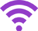 A purple and white wifi icon on a white background. | Phil's Complete Auto Repair