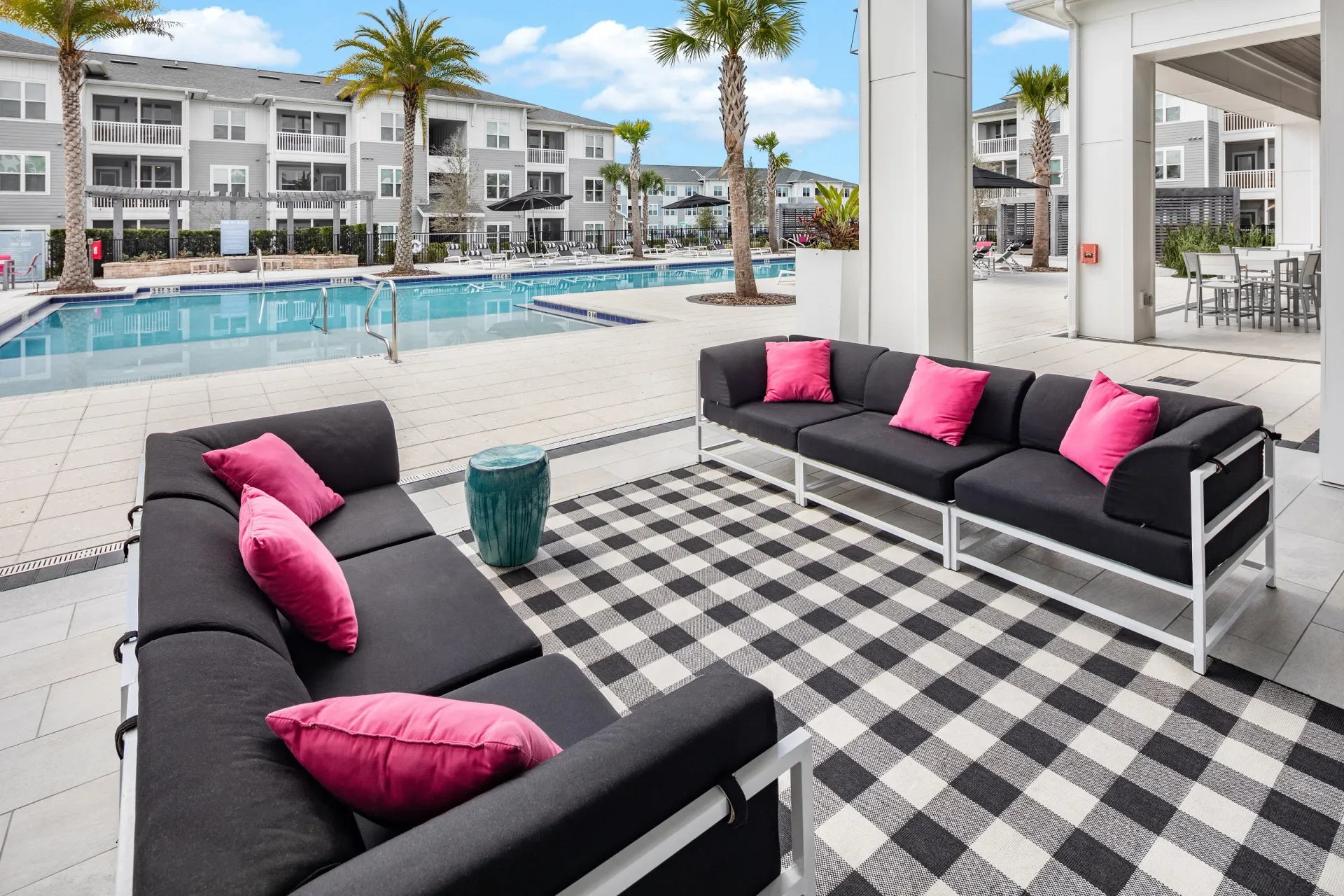 Outdoor Pavilion with Sofa | The Elysian