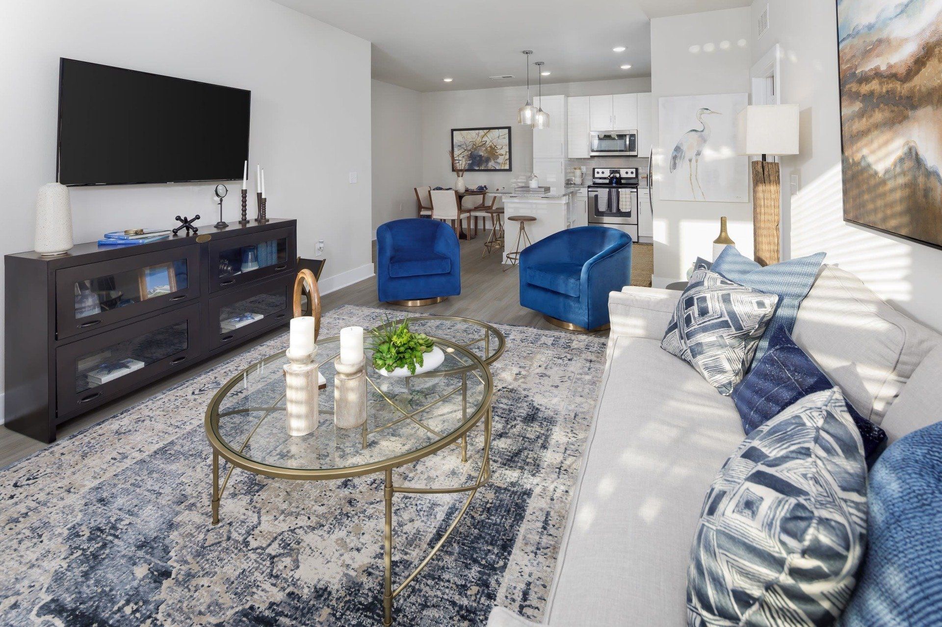 The Elysian | Apartment Open Floor Plan with Furnitures