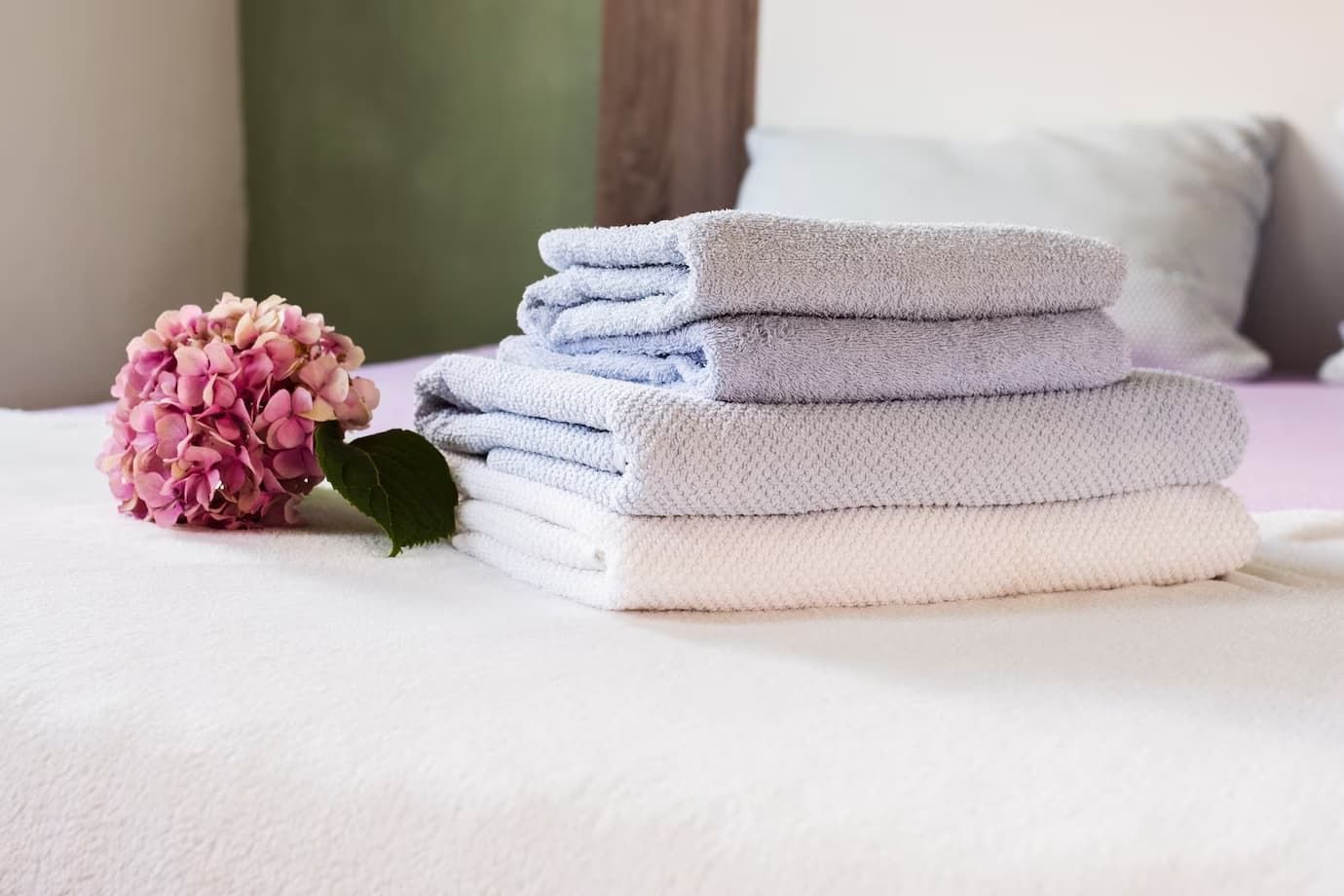 Stack of Fresh Towels — Gold Coast Linen Hire in Tugun, QLD
