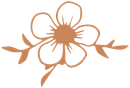 Orange Flower Icon for Honey Puddle Food & Farm in Hallsville, Missouri.