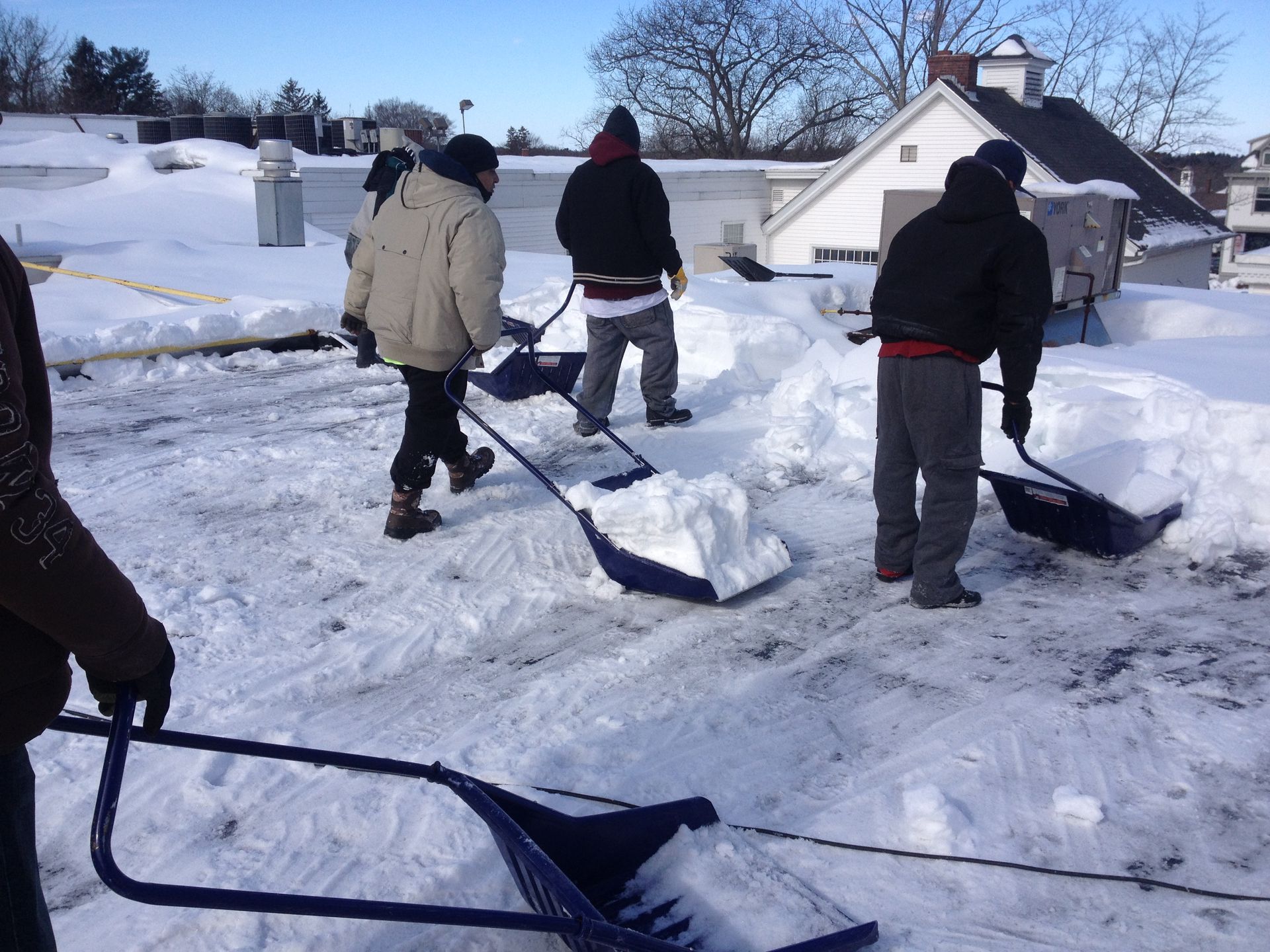 Snow Removal — Springfield, MA — Sun Roofing Inc
