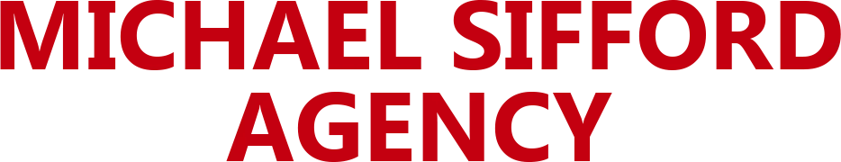 The words "MICHAEL SIFFORD AGENCY" in a bold, red sans-serif font against a white background.