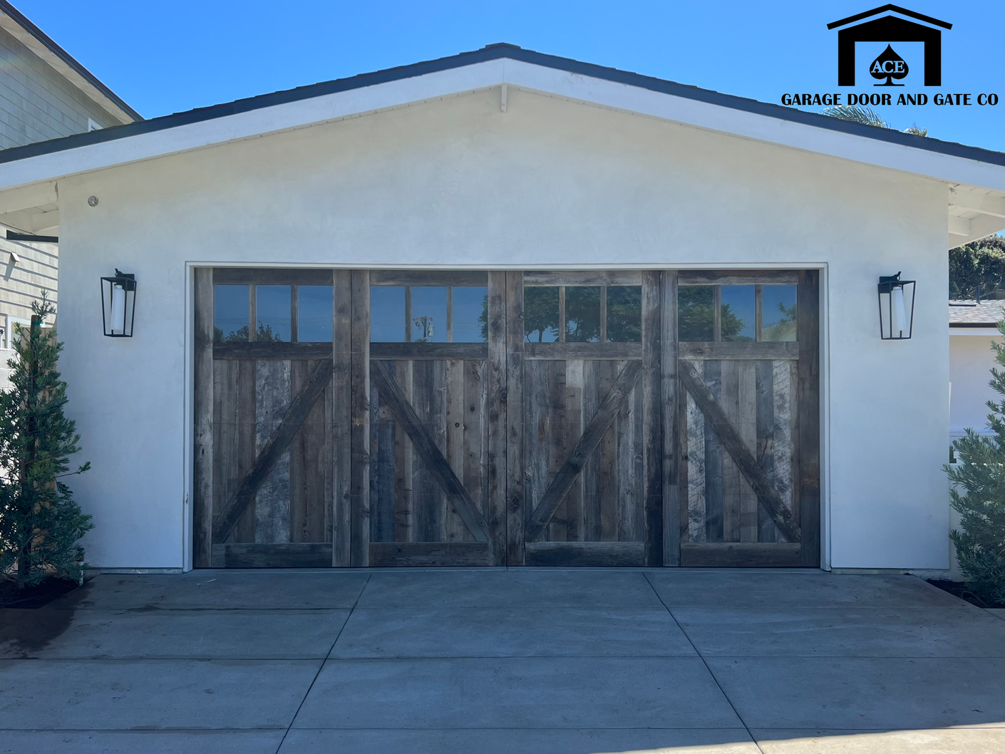 Ace Garage Door and Gate Co custom wood garage doors