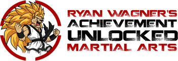 a logo for ryan wagner 's achievement unlocked martial arts