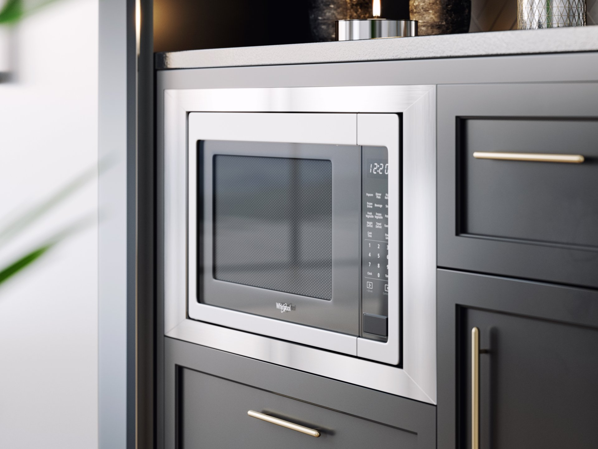 Custom microwave trim kit