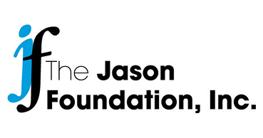 Logo for The Jason Foundation, Inc., with blue "J" graphic and black text.