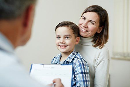 Children's Doctor — Mother and Son Hearing Results in Asheville, NC