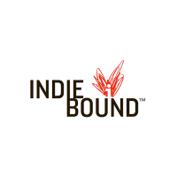 A logo for indie bound with a butterfly on it.