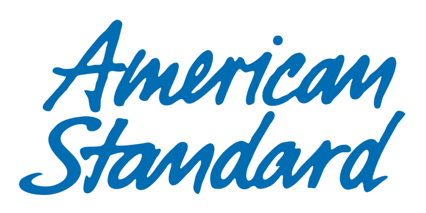 The american standard logo is blue and white on a white background.