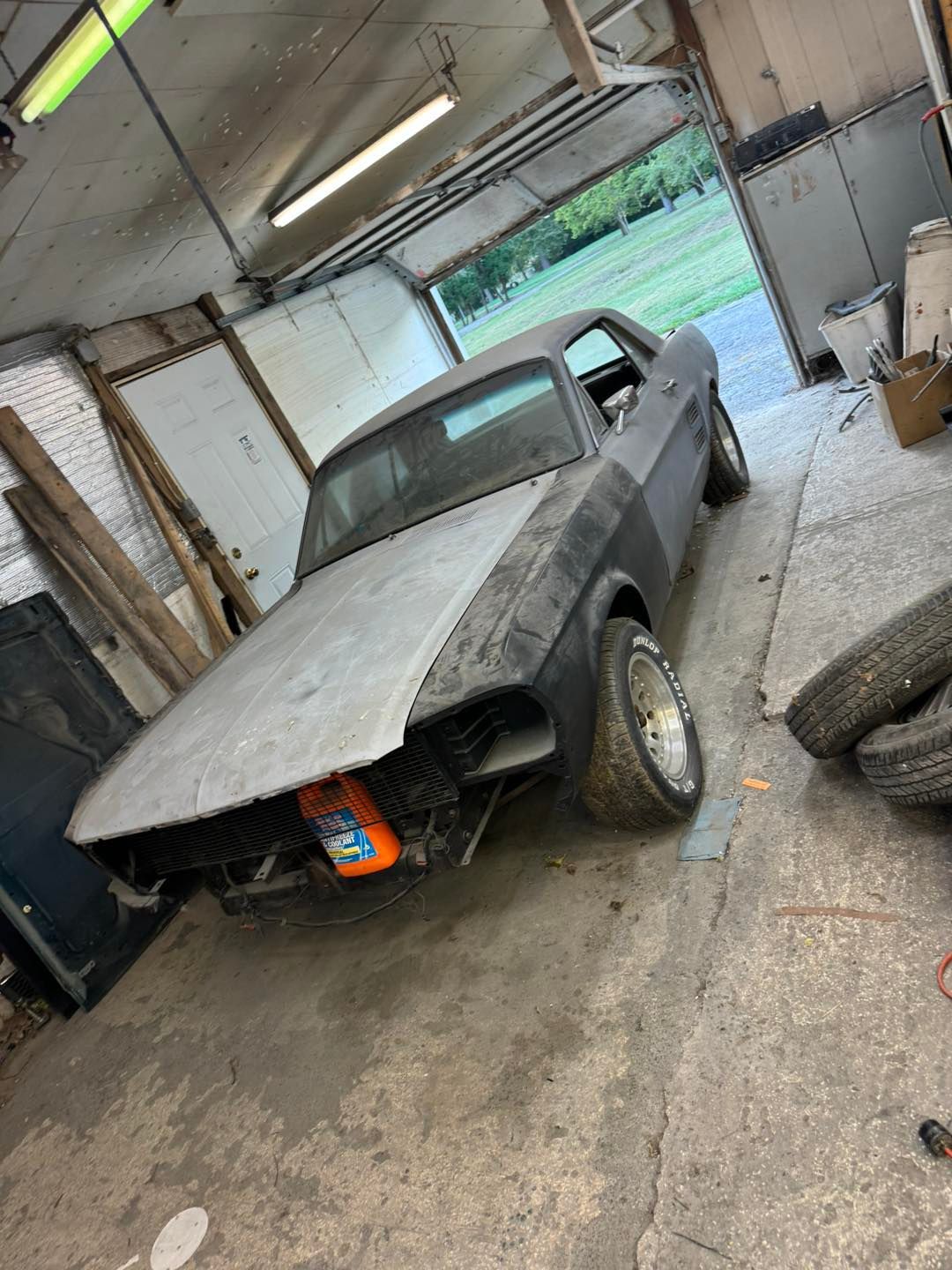 Classic Truck On Lift Undergoing Body Repair | Greenfield Auto Repair