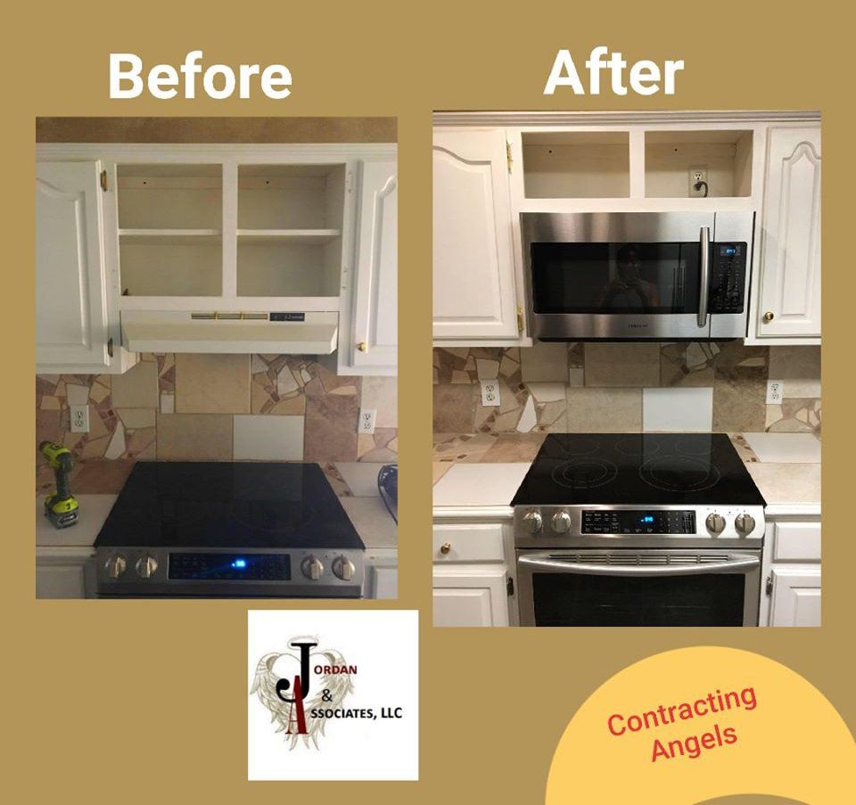 Before and After Renovated Kitchen — Birmingham, AL — Jordan & Associates