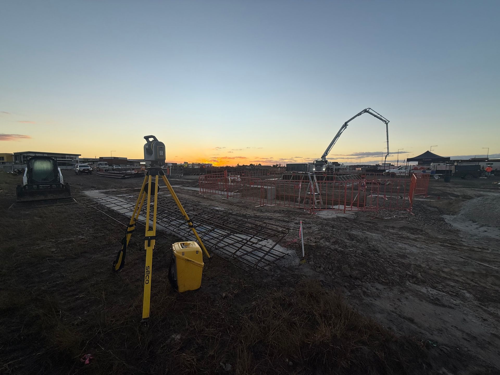 Surveying Equipment on a Construction Site — Next Step Surveying in Aroona, QLD