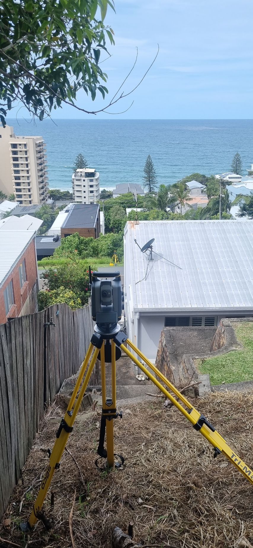 Surveying Instrument on a Tripod — Next Step Surveying in Caloundra, QLD
