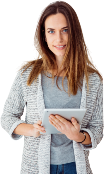 Mujer jóven tecnológica