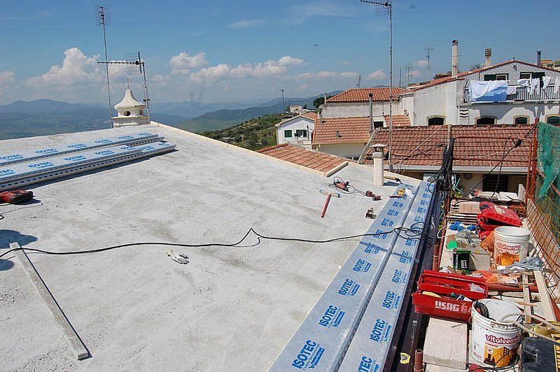 Copertura con sistema isotec