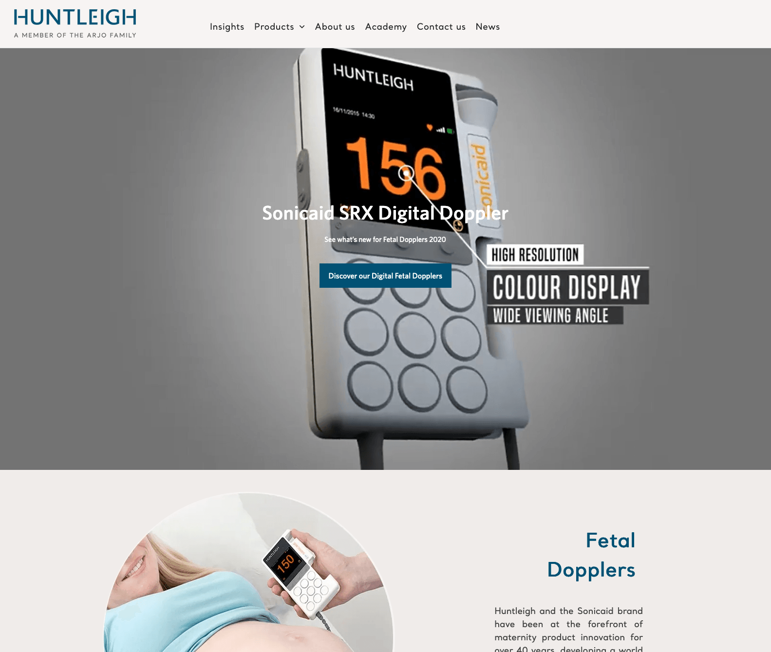 A website for a product called hunting 4