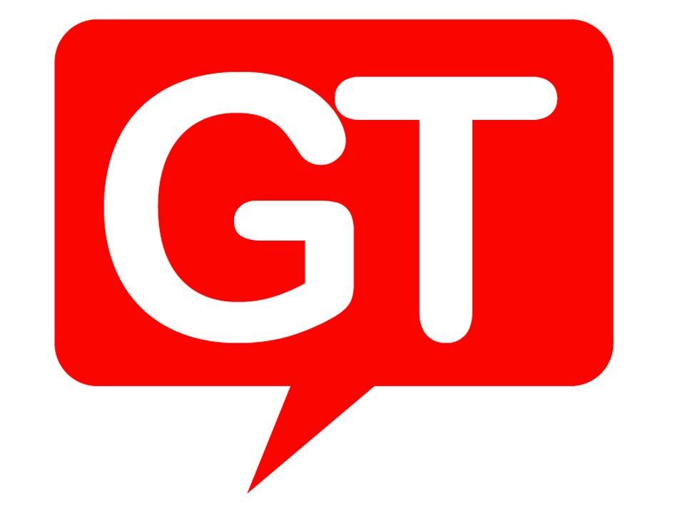 A red square with the word gt on it