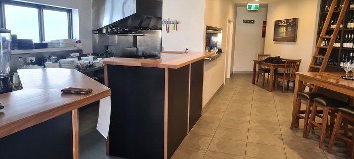 Bar top made with tasmanian oak Nettlefolds carpentry